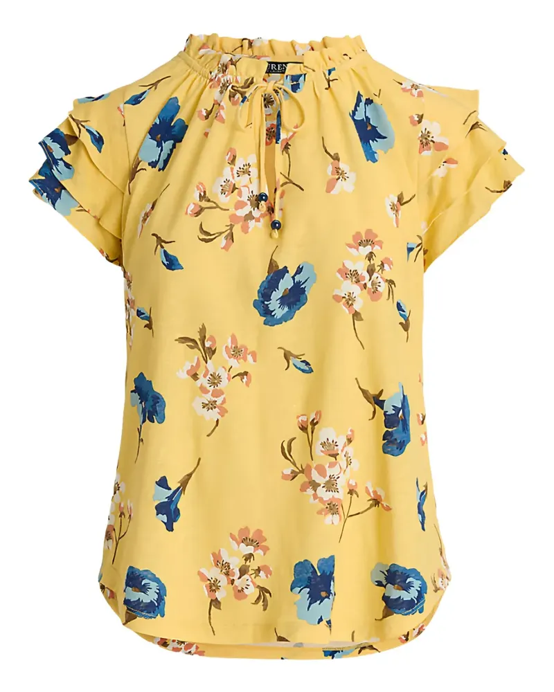Ralph Lauren Bluse mit Blumen-Print - Gelb Gelb