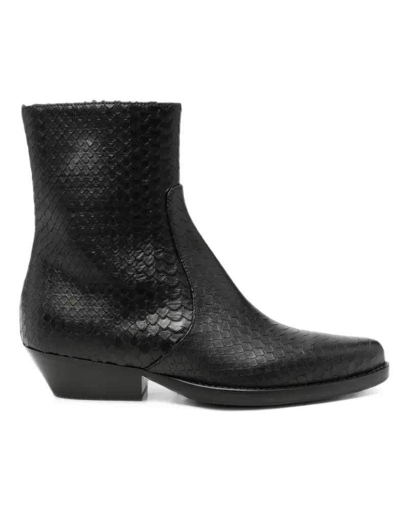 Anna F. Stiefeletten mit spitzer Kappe - Schwarz Schwarz