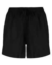 Tagliatore Badeshorts mit geradem Bein Schwarz