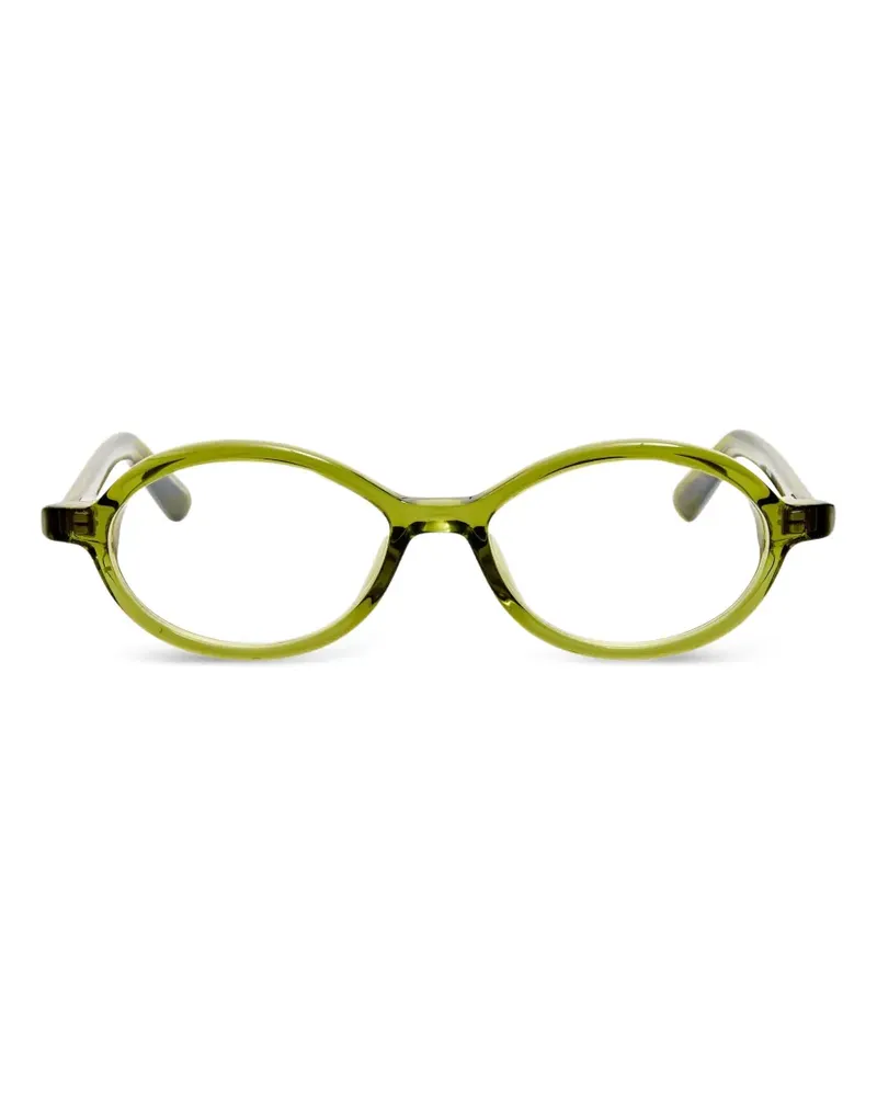 Jacquemus Brille mit ovalem Gestell - Grün Grün