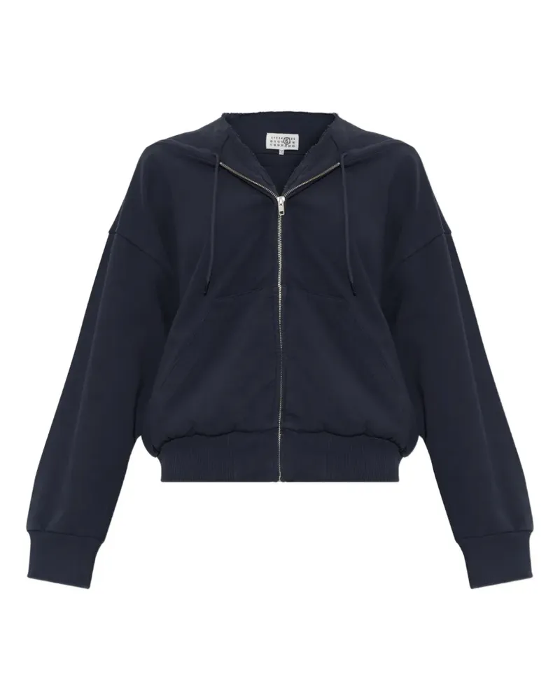 Maison Margiela Kapuzenjacke mit Kordelzug - Blau Blau