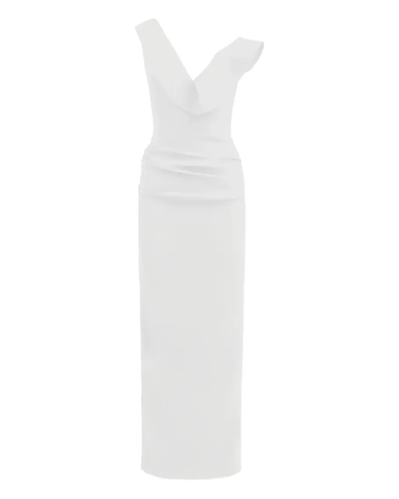 Maticevski Gerüschtes Requiem Midikleid - Weiß Weiß