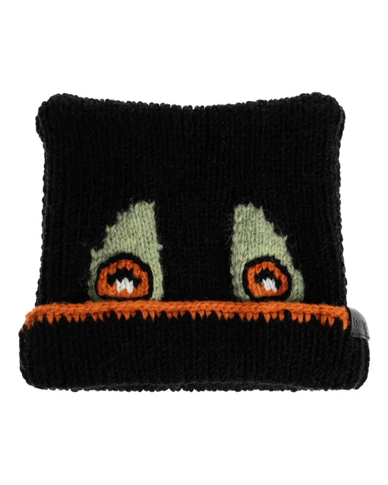Loewe eyes beanie hat - Schwarz Schwarz