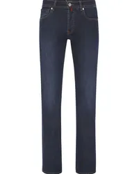 Billionaire Straight-Leg-Jeans mit Logo Blau