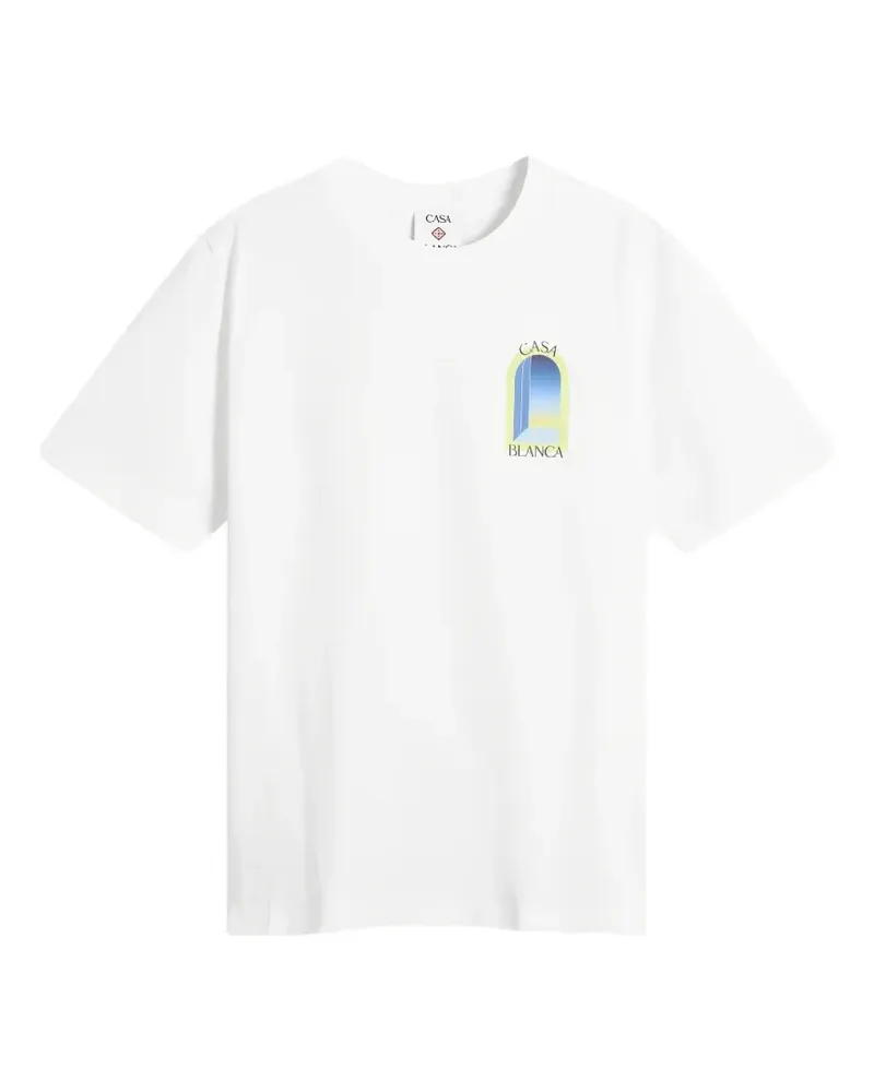 Casablanca Paris crew-neck T-shirt - Weiß Weiß