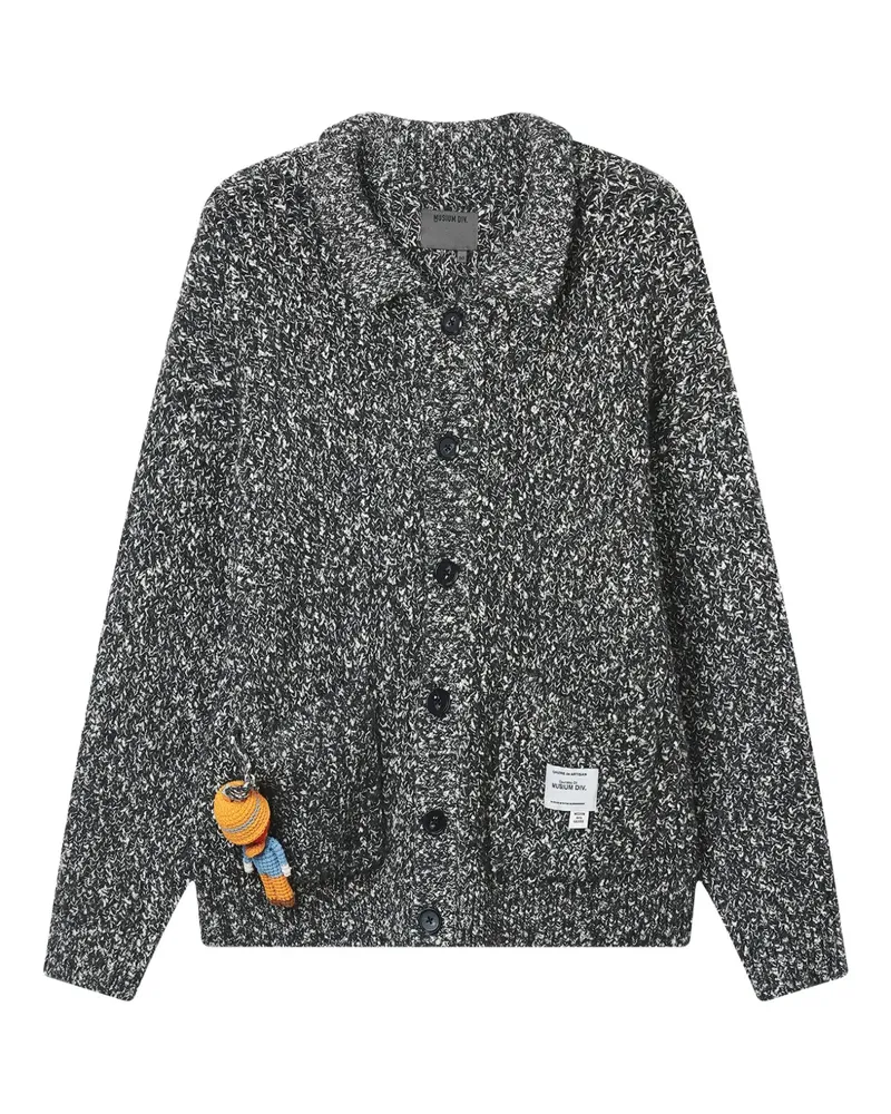 Musium Div. Cardigan mit Knopfleiste - Grau Grau