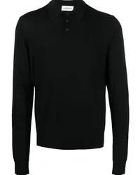 Lanvin Langärmeliges Poloshirt Schwarz