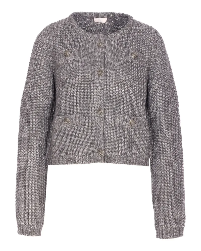 Liu Jo Cardigan mit Knöpfen - Grau Grau