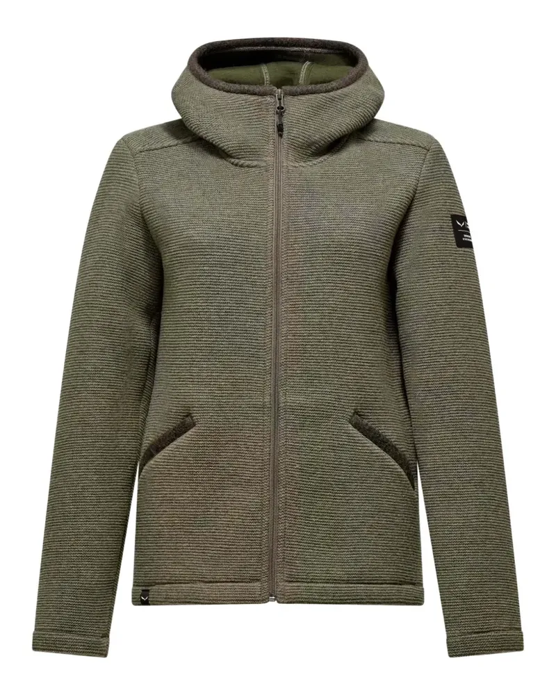 Salewa Fanes Sarner hooded zip-up lightweight jacket - Grün Grün