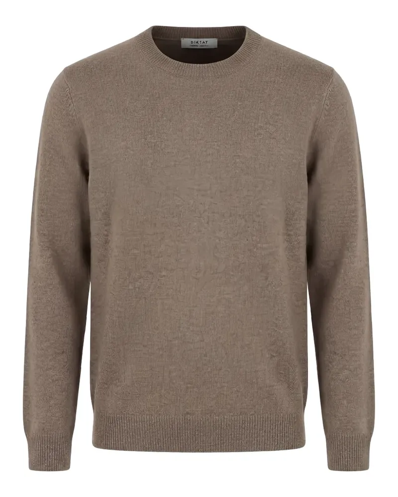 Diktat Pullover mit rundem Ausschnitt - Braun Braun