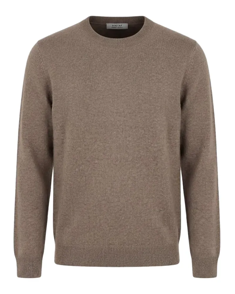 Diktat Pullover mit rundem Ausschnitt - Braun Braun