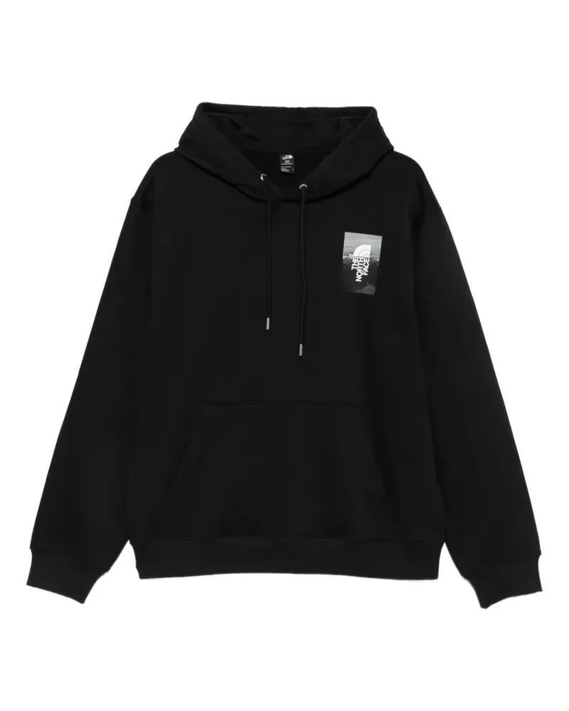 The North Face graphic-print drawstring hoodie - Schwarz Schwarz