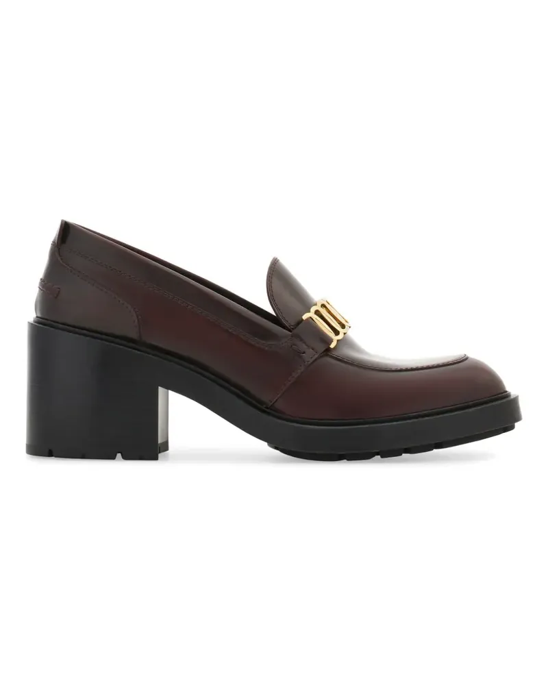 Ferragamo Vara Loafer mit Kette - Rot Rot
