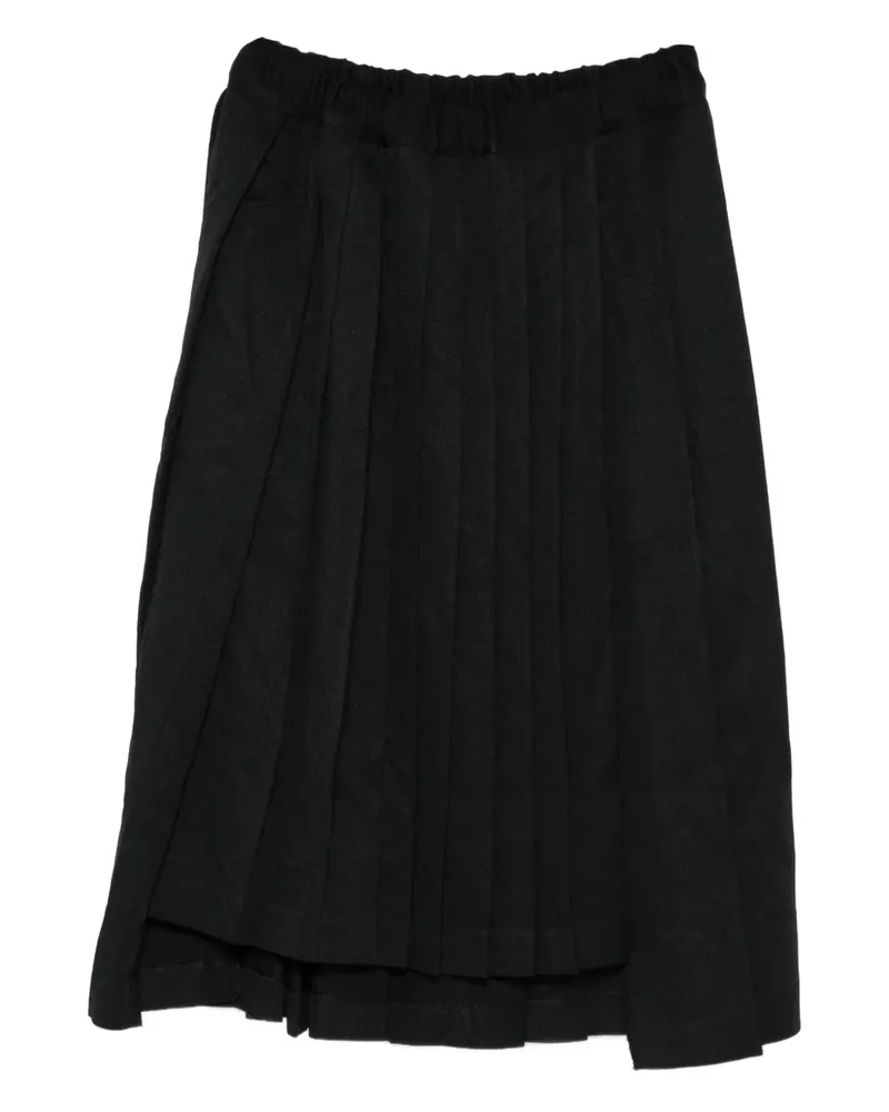Comme des Garçons plissierter Rock - Schwarz Schwarz
