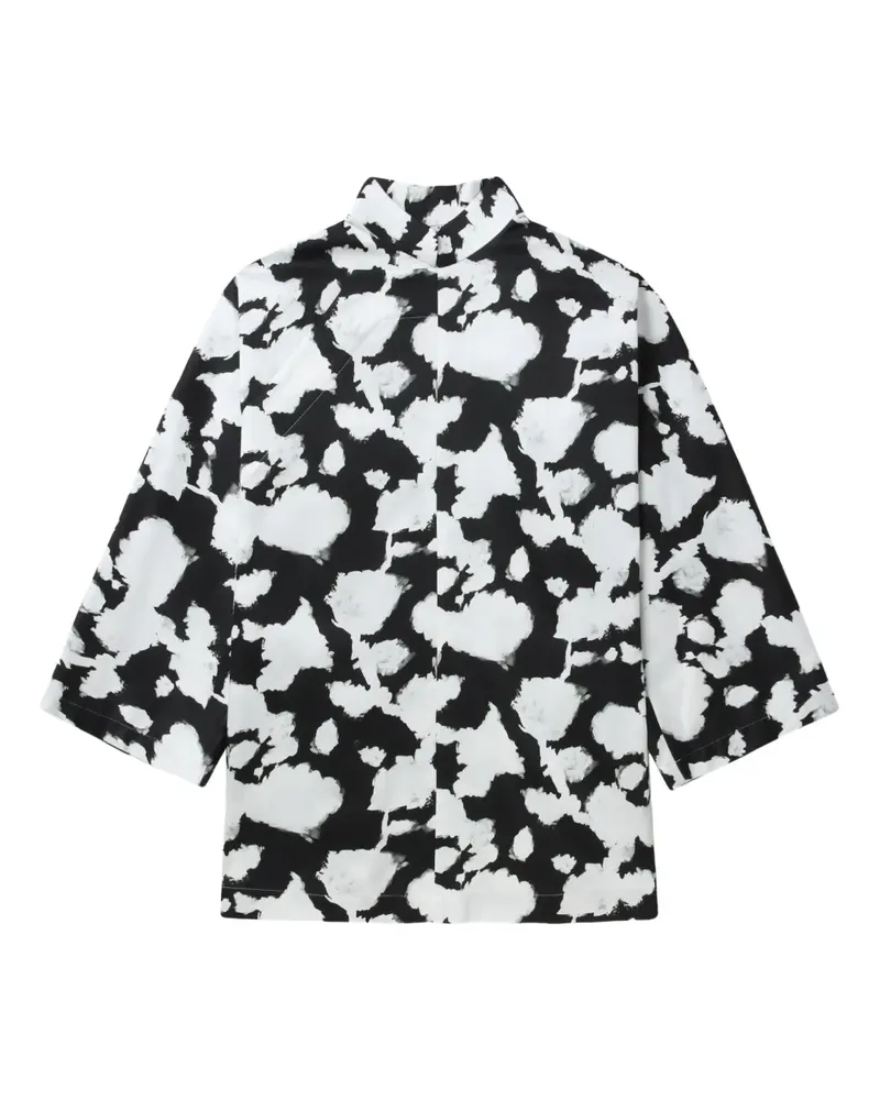 Comme des Garçons Oberteil mit Stehkragen - Schwarz Schwarz