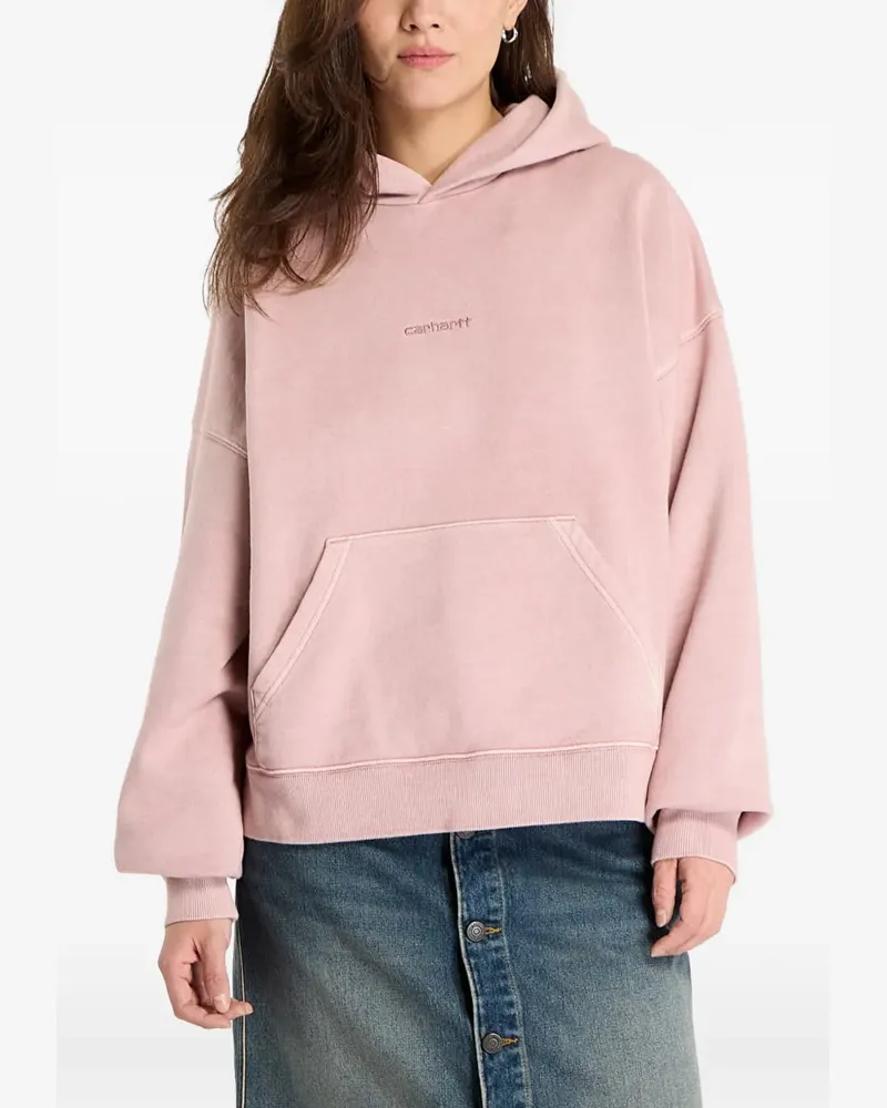 Carhartt WIP Benton logo-embroidered hoodie - Rosa Rosa