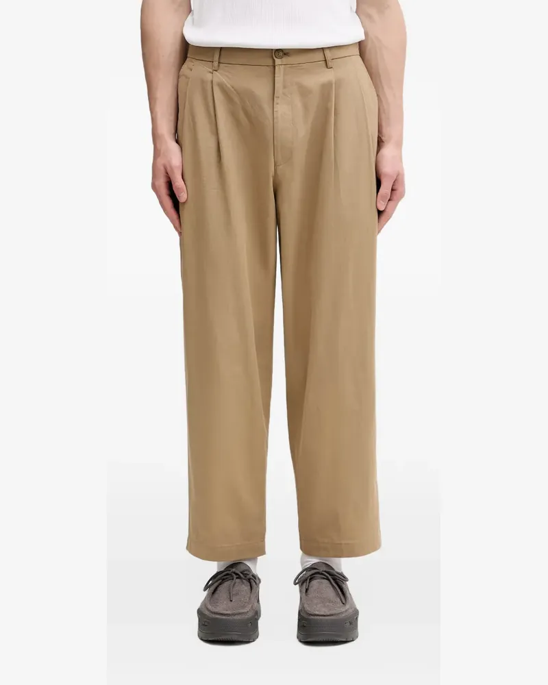 Beams Plus Hose mit Bundfalten - Nude Nude