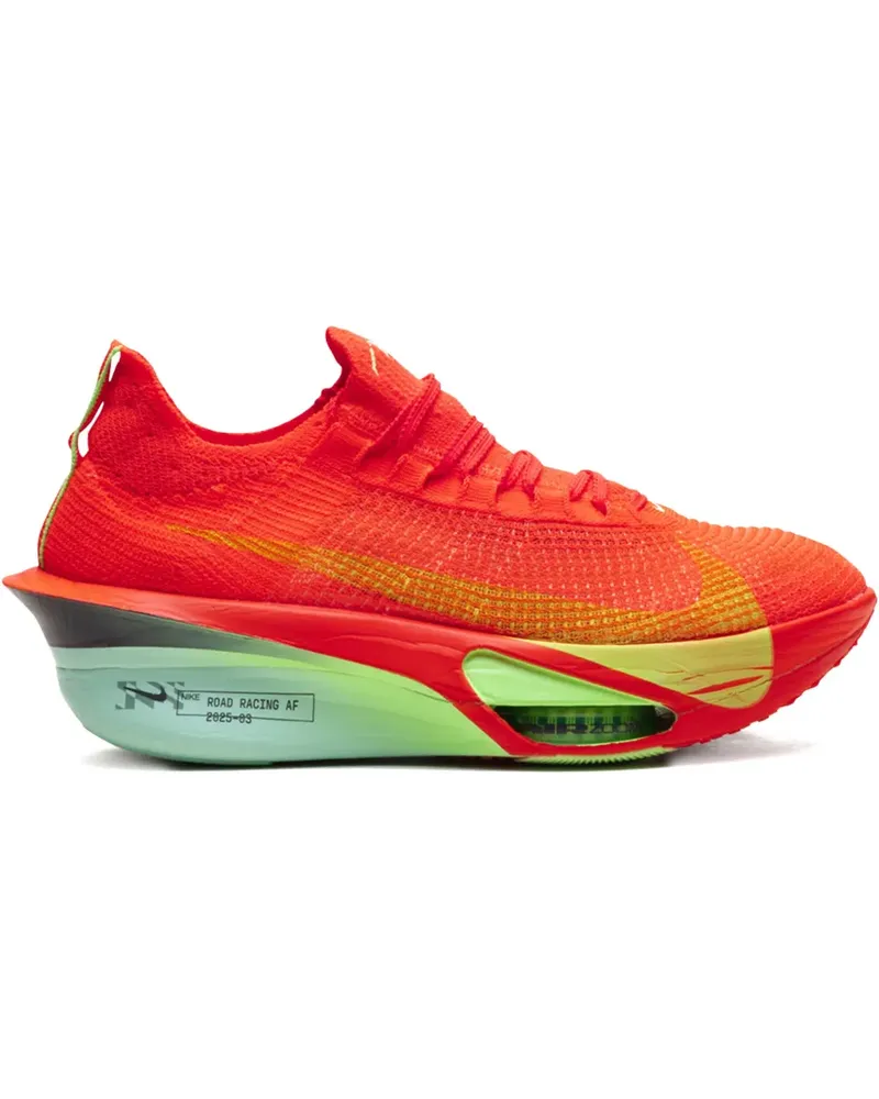 Nike ZoomX AlphaFly 3 "Bright Crimson/Lime Blast" Sneakers - Orange Orange