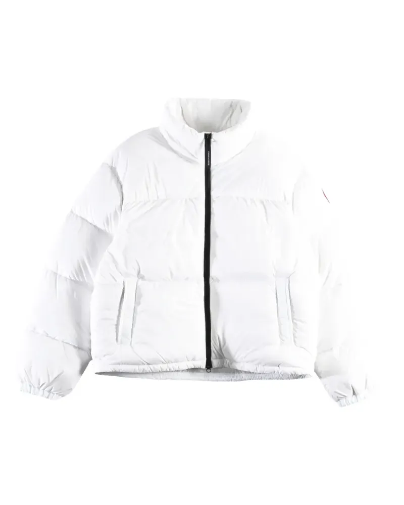 Canada Goose Gefütterte Jacke mit Stehkragen - Weiß Weiß