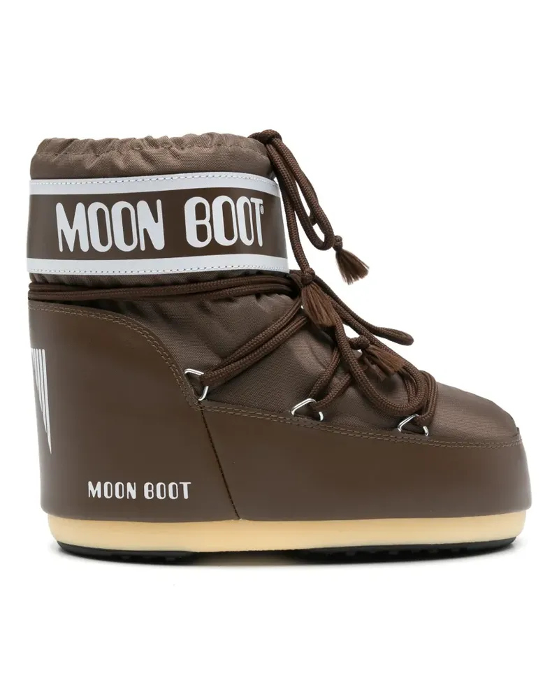 Moon Boot logo-print lace-up boots - Braun Braun