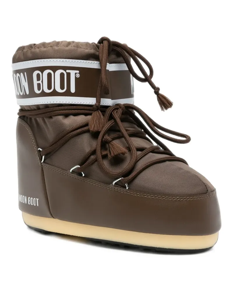 Moon Boot logo-print lace-up boots - Braun Braun