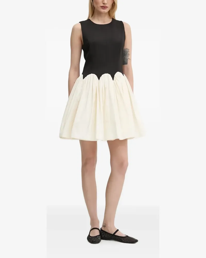 Never Fully Dressed Minikleid mit Muschelsaum - Schwarz Schwarz