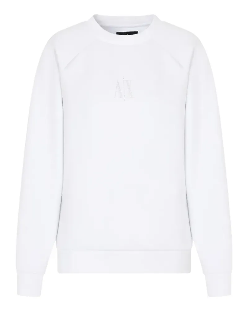 Armani Exchange Sweatshirt mit Logo-Print - Weiß Weiß