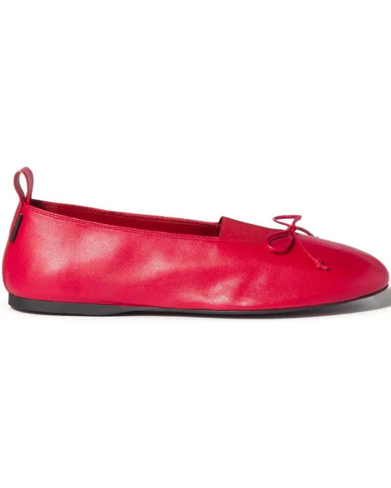 Miu Miu Élan Ballerinas aus Leder - Rot Rot