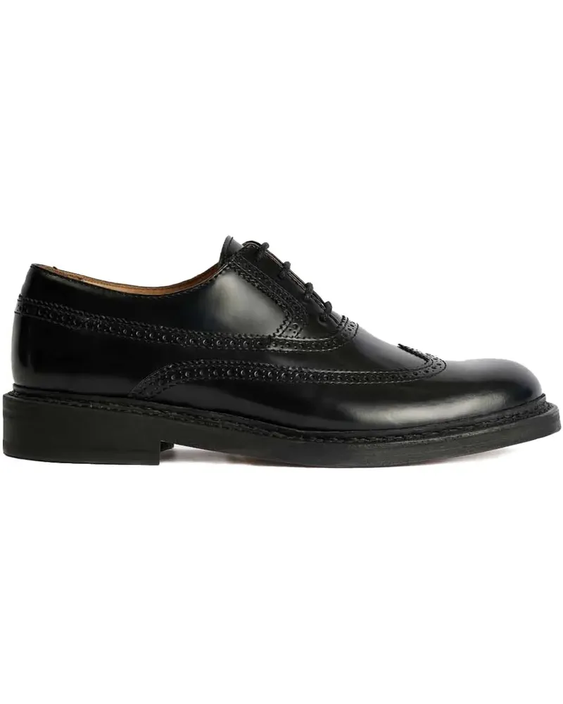 Our Legacy leather lace-up oxford shoes - Schwarz Schwarz
