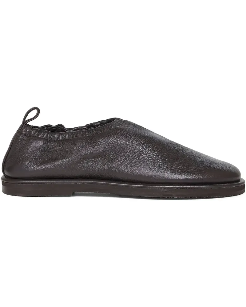 Studio Nicholson Korine elasticated leather loafers - Braun Braun