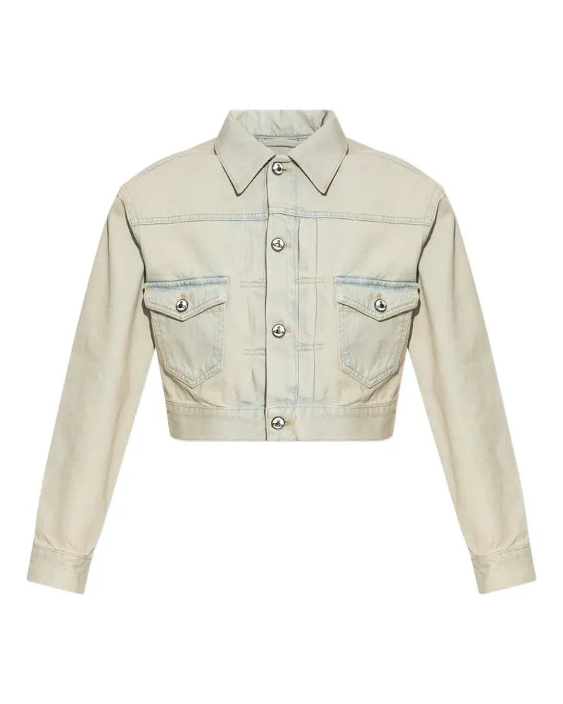 Vivienne Westwood buttoned cropped jacket - Blau Blau
