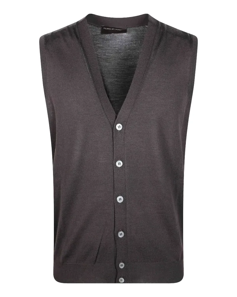 Filippo de Laurentiis button-up V-neck vest - Grau Grau