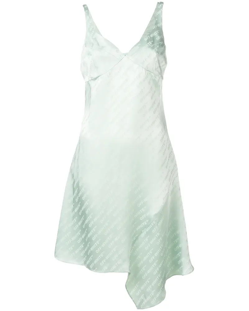 OFF-WHITE Kleid mit Monogramm-Print - Grün Grün