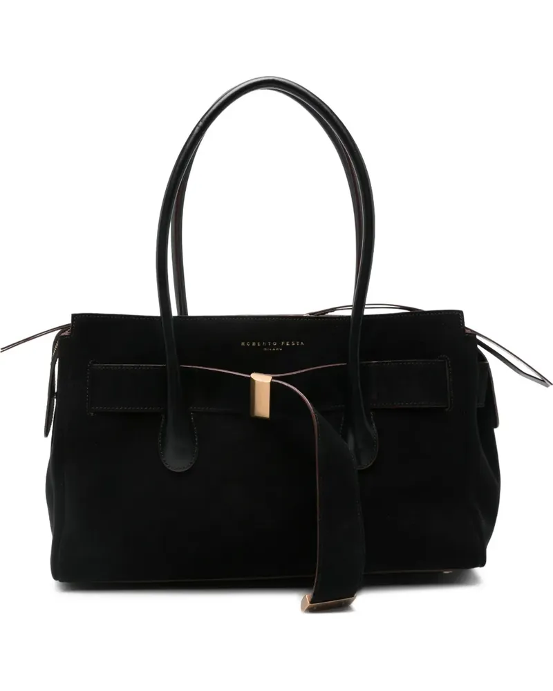 FESTA Milano Shopper aus Wildleder - Schwarz Schwarz