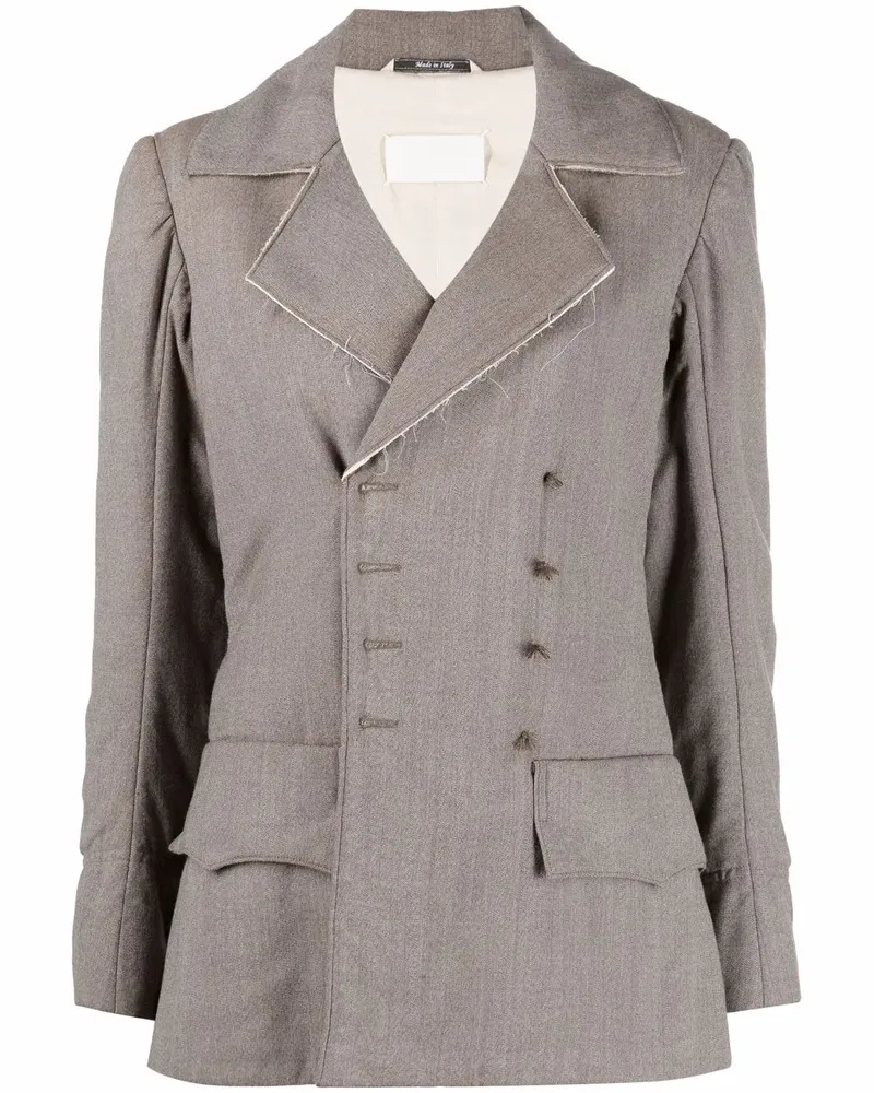 Maison Margiela Doppelreihige Military-Jacke - 707M OLIVE 707m