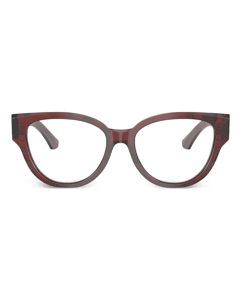 Burberry Brille mit Karomuster - Rot Rot