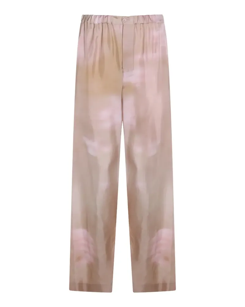 Fabiana Filippi printed elasticated trousers - Nude Nude