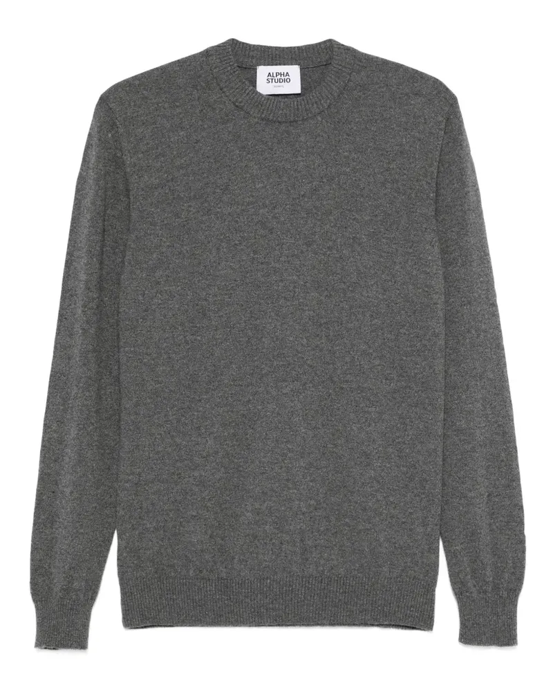 Alpha Studio Klassischer Pullover - Grau Grau
