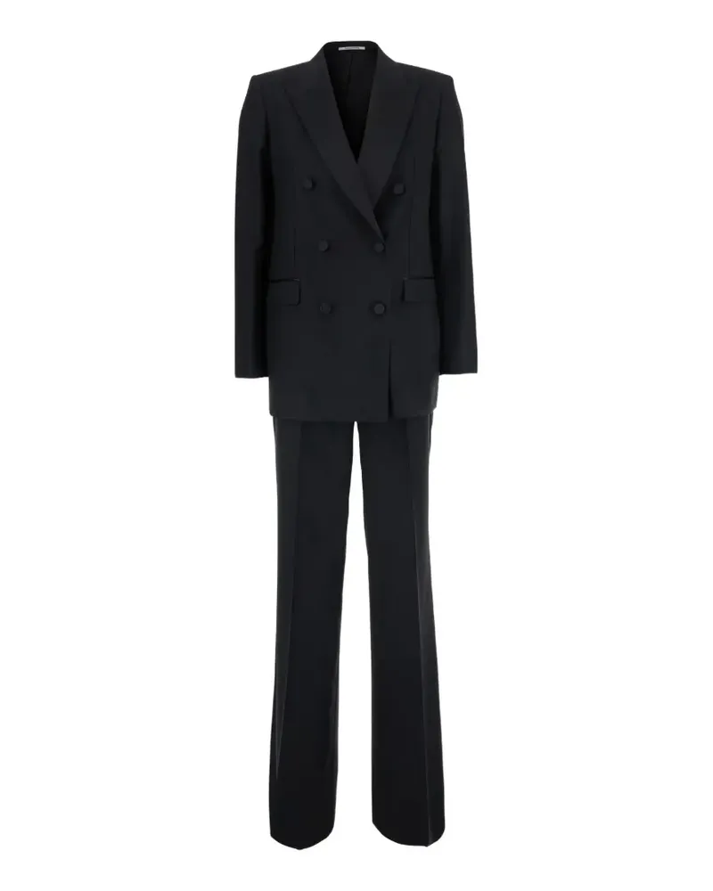 Tagliatore double-breasted wool suit - Schwarz Schwarz