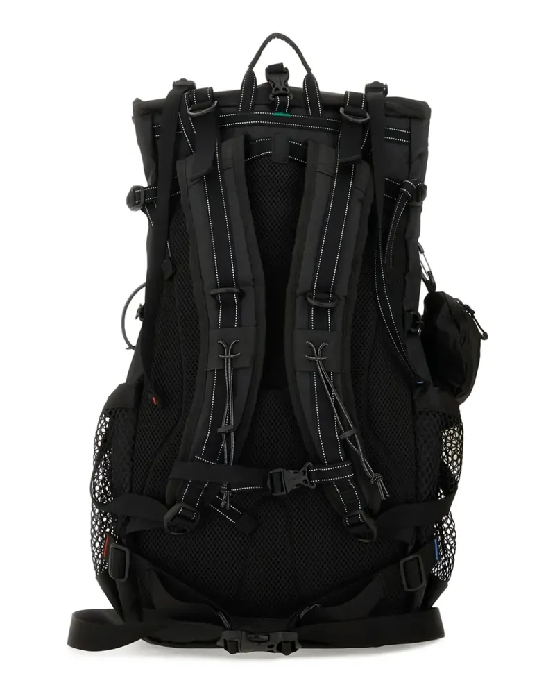 and wander Mesh-Rucksack mit Reißverschluss - Schwarz Schwarz