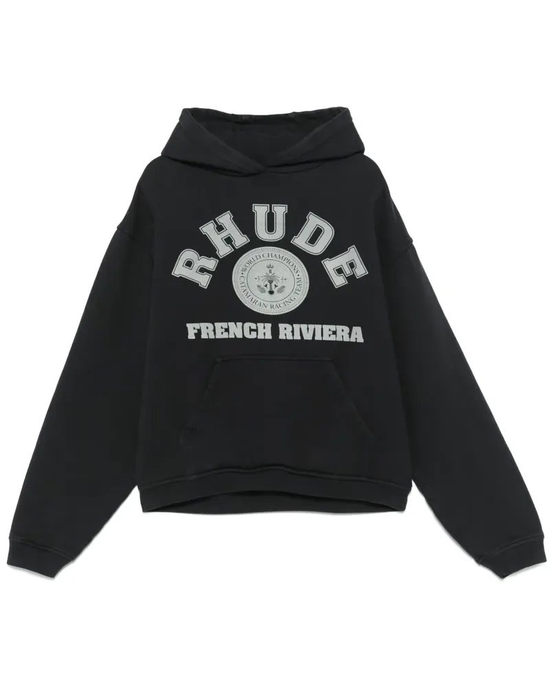 RHUDE French Riviera Hoodie Schwarz