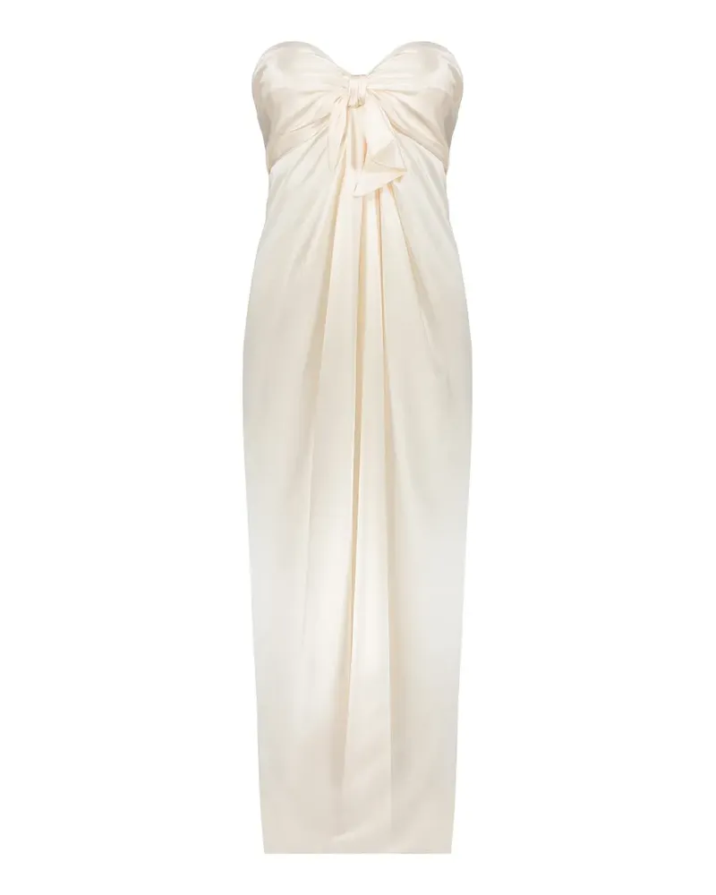 ELLERY draped knot-detail maxi dress - Weiß Weiß