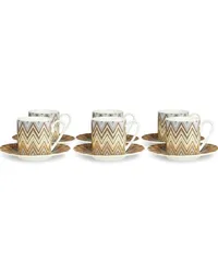 Missoni Home 6-teiliges Kaffeeservice Braun