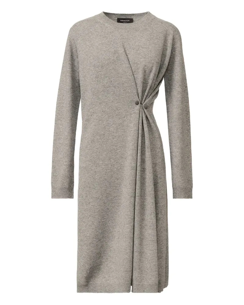 Fabiana Filippi Gestricktes Kleid mit Knoten - Grau Grau