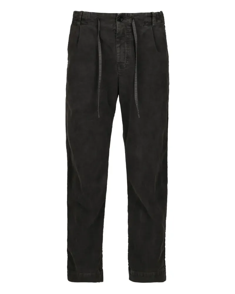 Hannes Roether drawstring pleated trousers - Grau Grau