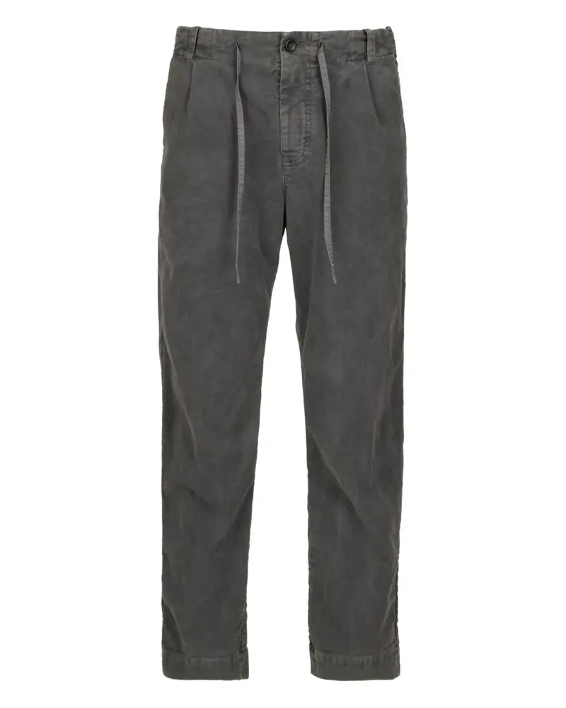 Hannes Roether drawstring pleated trousers - Grau Grau