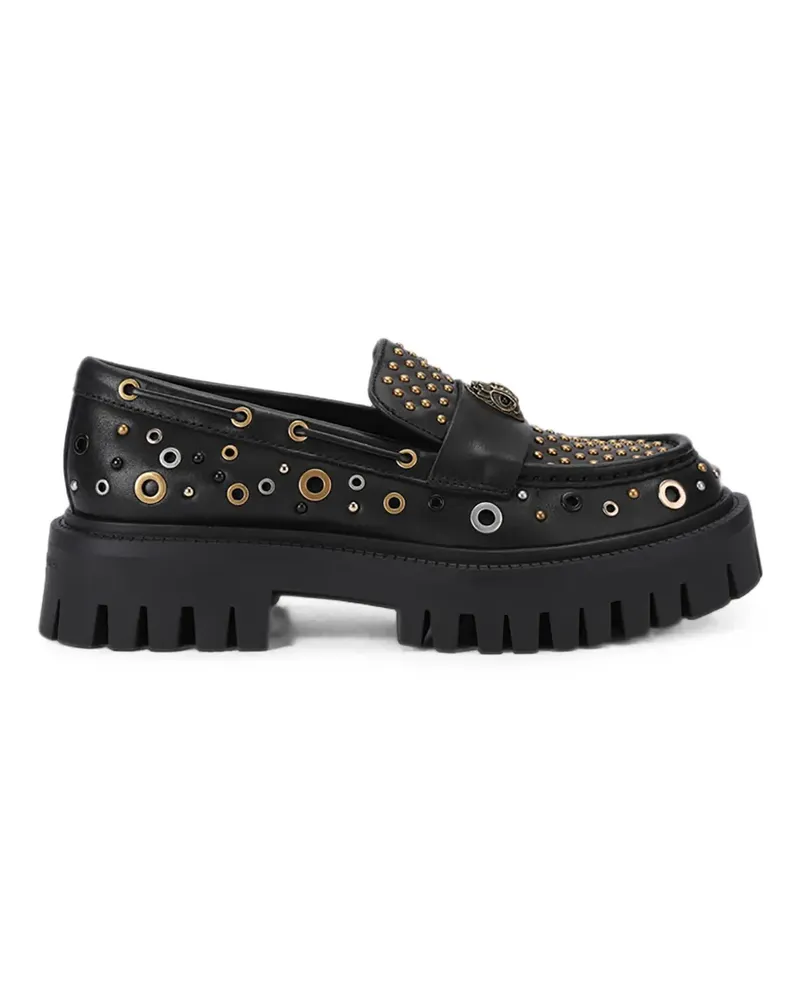 Kurt Geiger Loafer mit Nieten - Schwarz Schwarz