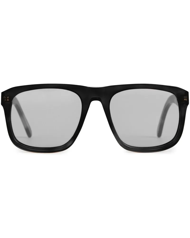 Totême The Navigators Sonnenbrille mit eckigem Gestell - Schwarz Schwarz
