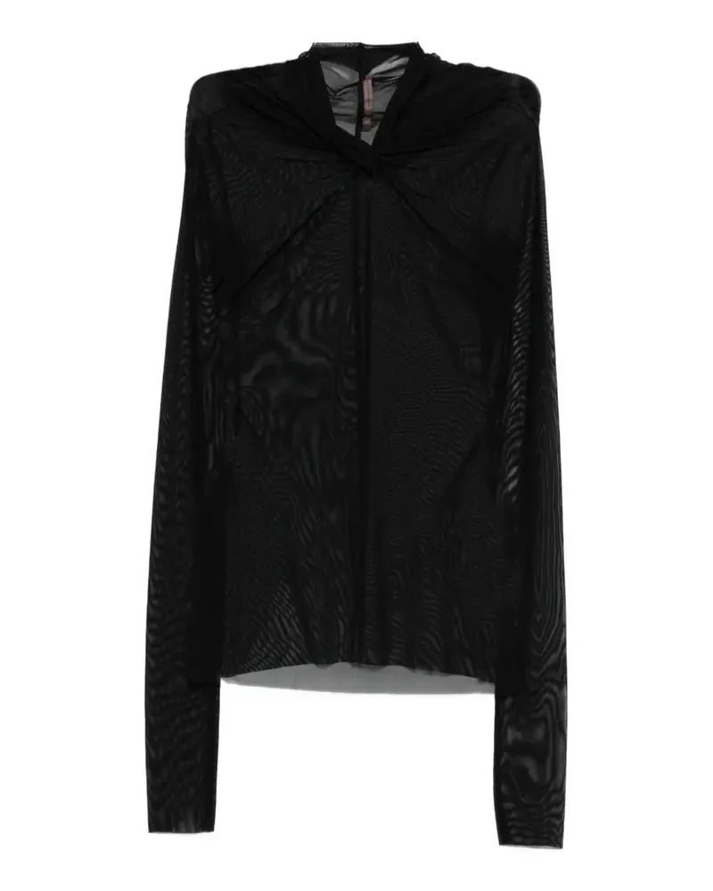 Rick Owens Lilies Kairo twisted top - Schwarz Schwarz