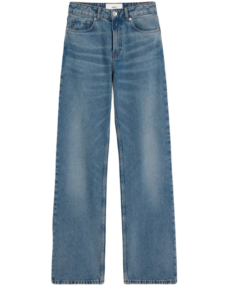 AMI Paris Jeans mit weitem Bein - Blau Blau